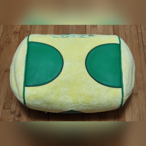 SEND OFFERS Y2K Juicy Couture Green Yellow Velour Bowler Satchel Bag Velvet 2002 - Picture 12 of 17